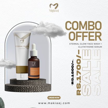 Combo - Eternal Glow Face Wash + Glutathione Serum